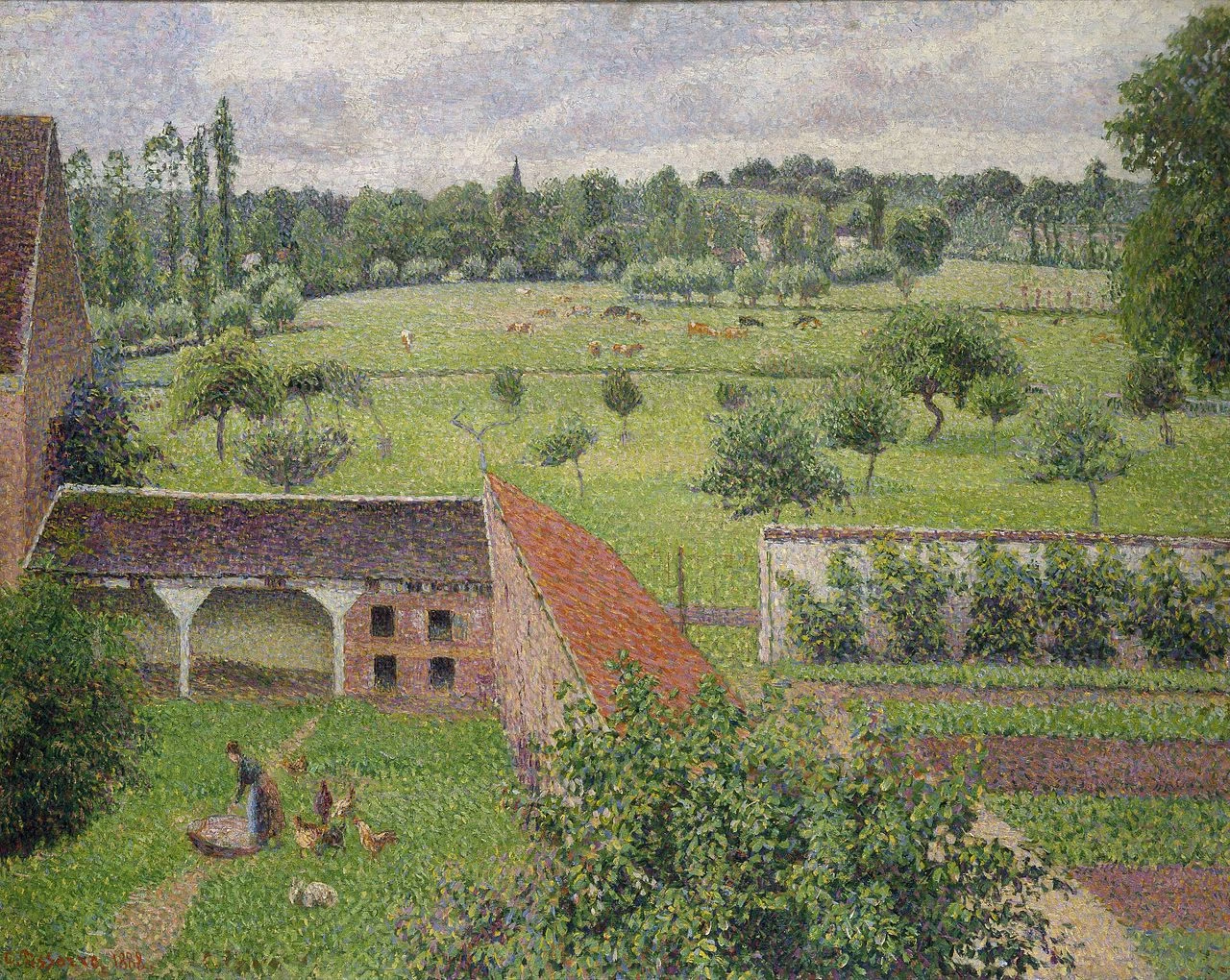 Vista dalla mia finestra, Éragny - sur, Epte (1888), Ashmolean Museum, Oxford